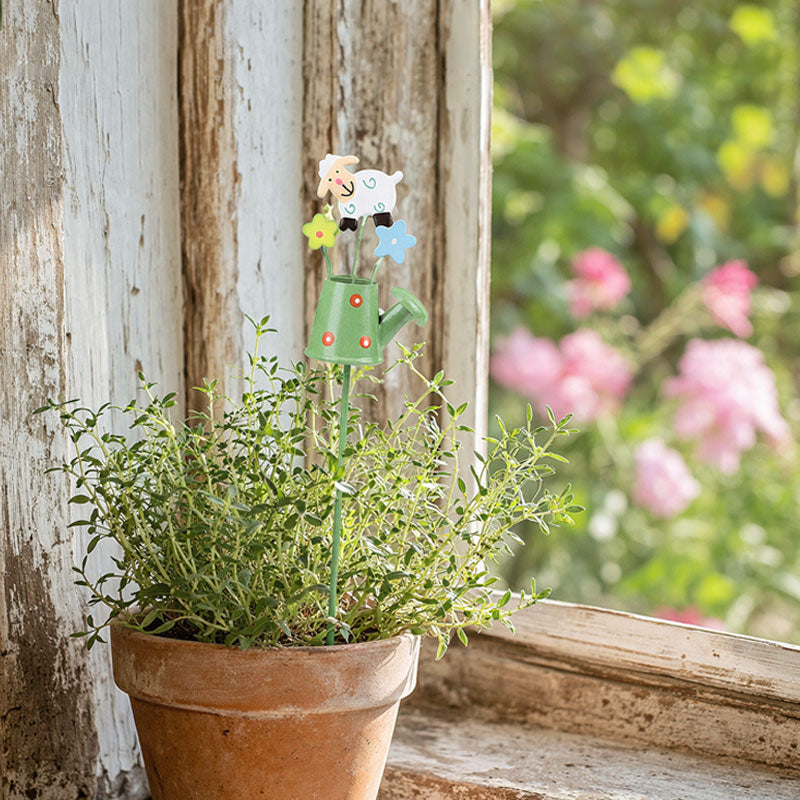 🌸 Colorful Metal Garden Stake Decor