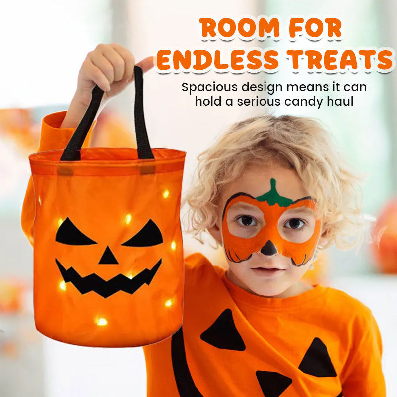 🎃 Light Up Halloween: LED Glow Trick-or-Treat Bags