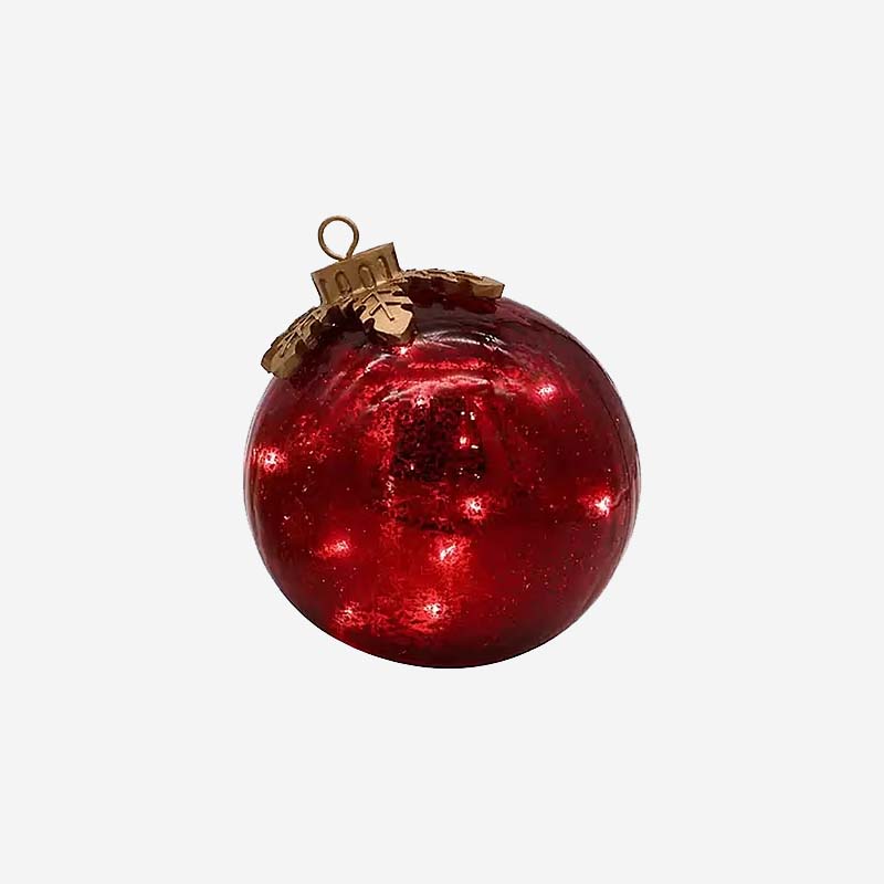 Glass Tabletop Christmas Ornaments