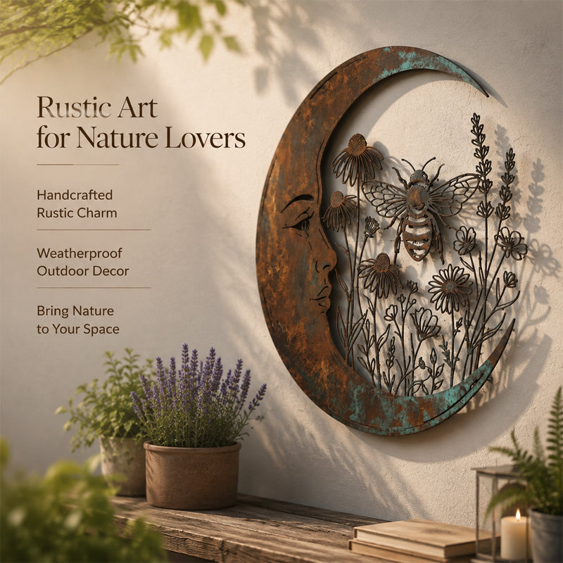 Crescent bee wall decoration ornaments