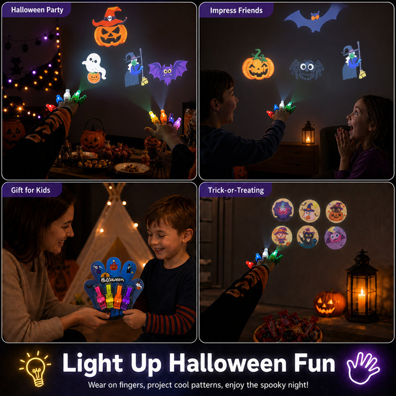 🎃 Halloween Projection Finger Light