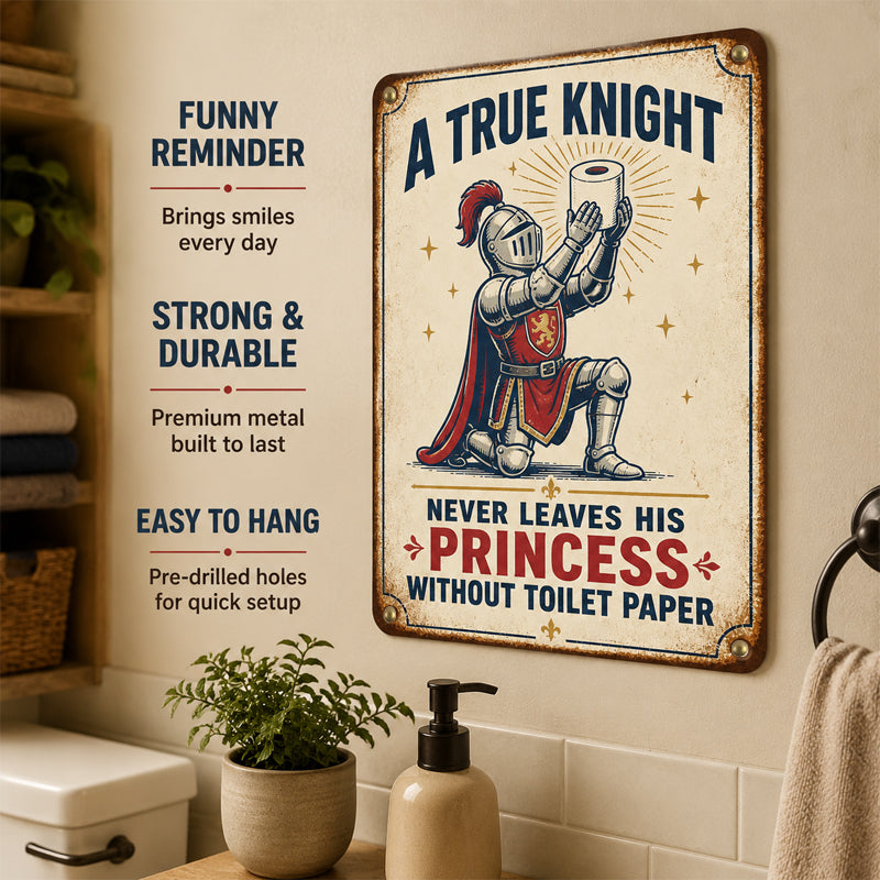 Funny Bathroom Sign - Remember to Replace the Toilet Paper
