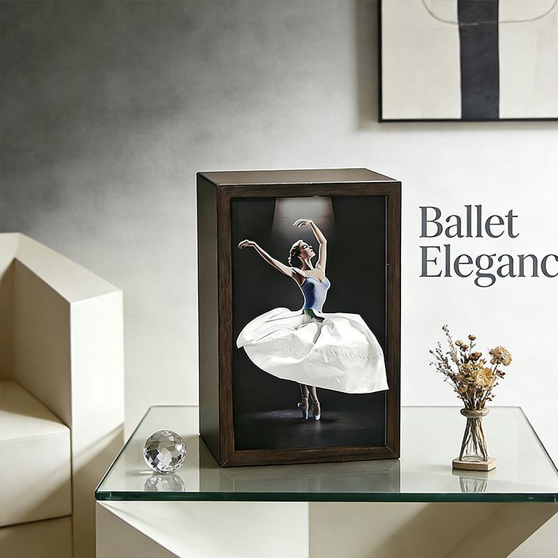 Ballet Dancer Tissue Box with Light