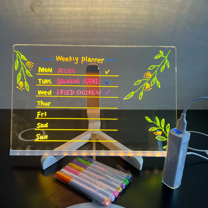 Erasable Luminous Acrylic Writing Board