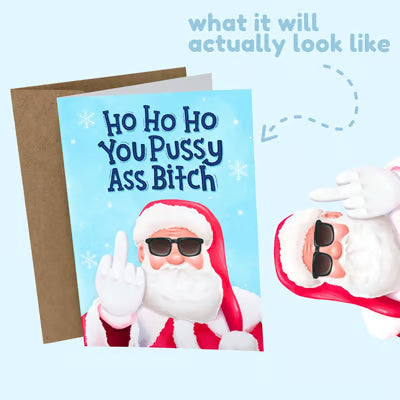 🔥Christmas Sale 49% Off🎄🎅Greetings Funny Inappropriate Christmas Card 9-Piece Set