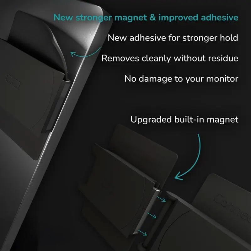 🖥️ Seamless Dual-Monitor Alignment Kit | Magnetic Connection & Posture Support : Ideal for Pro Gamers & Home Office Setups 🚀