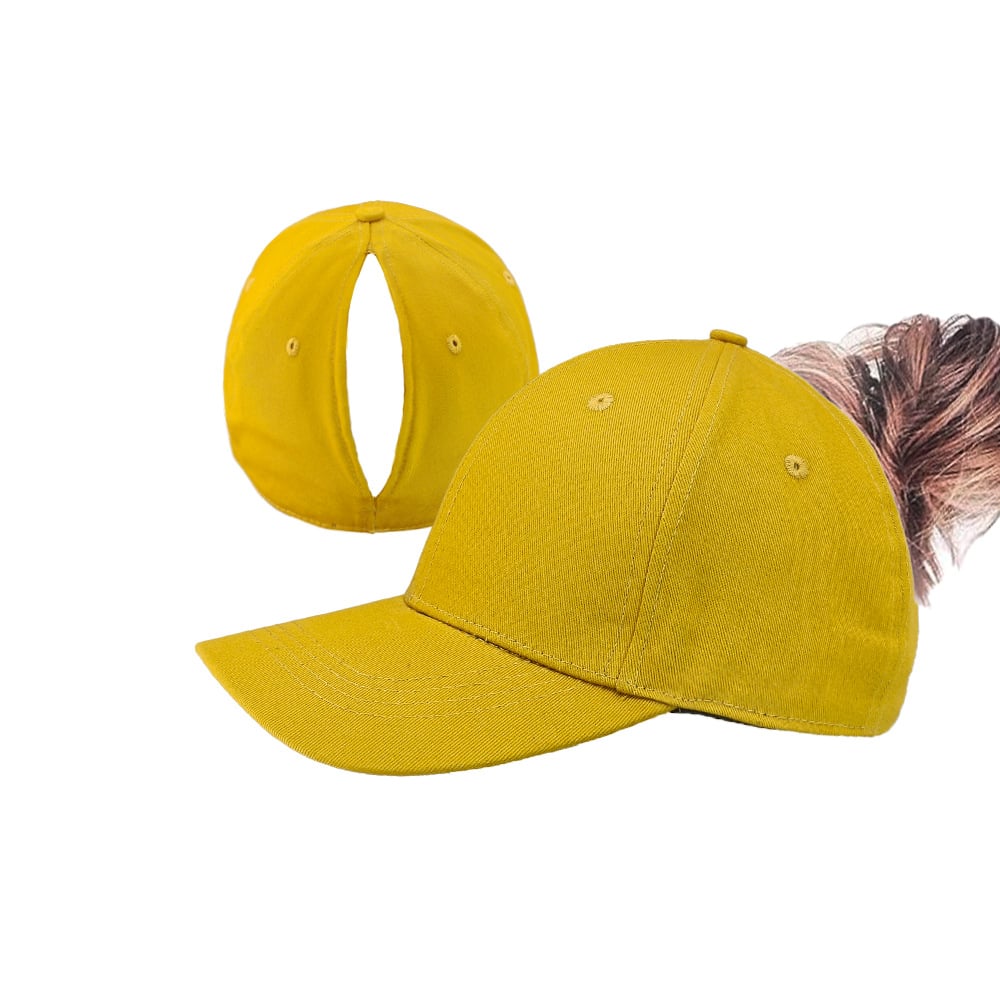 Ponytail Baseball Cap with Magnetic Closure