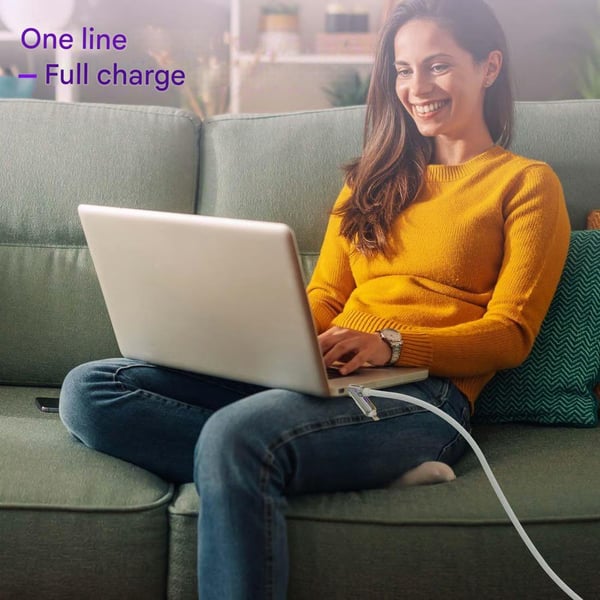 ⏰4-in-1 USB charging cable, fast charging, MAX. 60 W