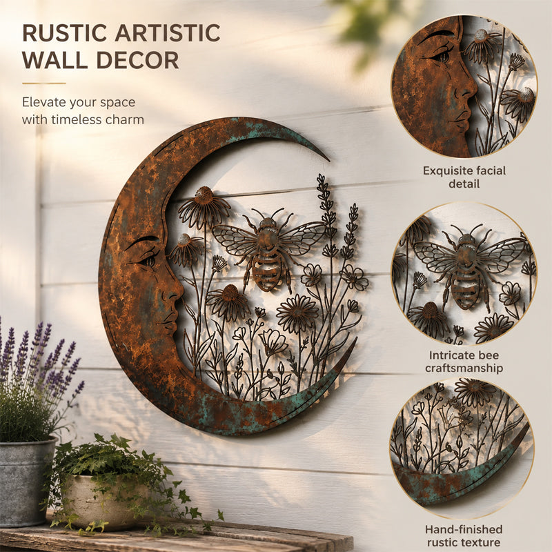 Crescent bee wall decoration ornaments
