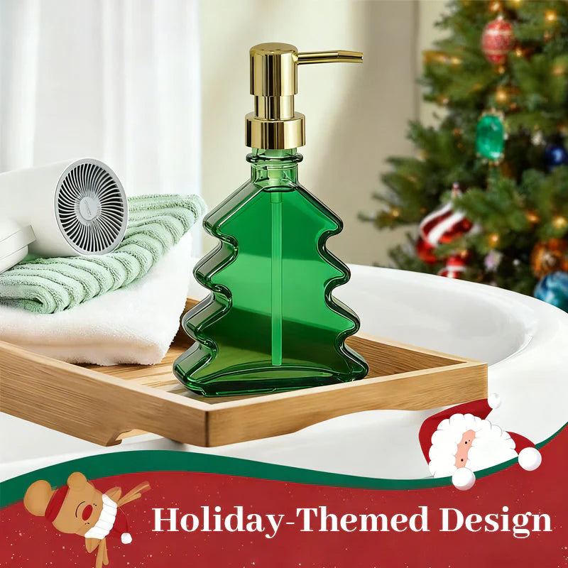🔥Christmas sale 49% off🎄Christmas Tree Glass Soap Dispenser