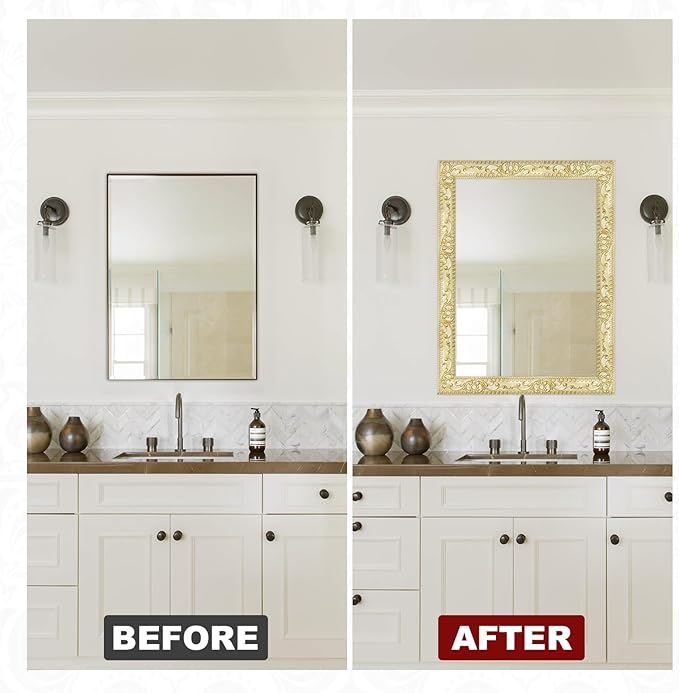 Molding Trim Wall Trim Peel and Stick Wall Molding for Mirror Frames, Furniture, Ceiling Decor