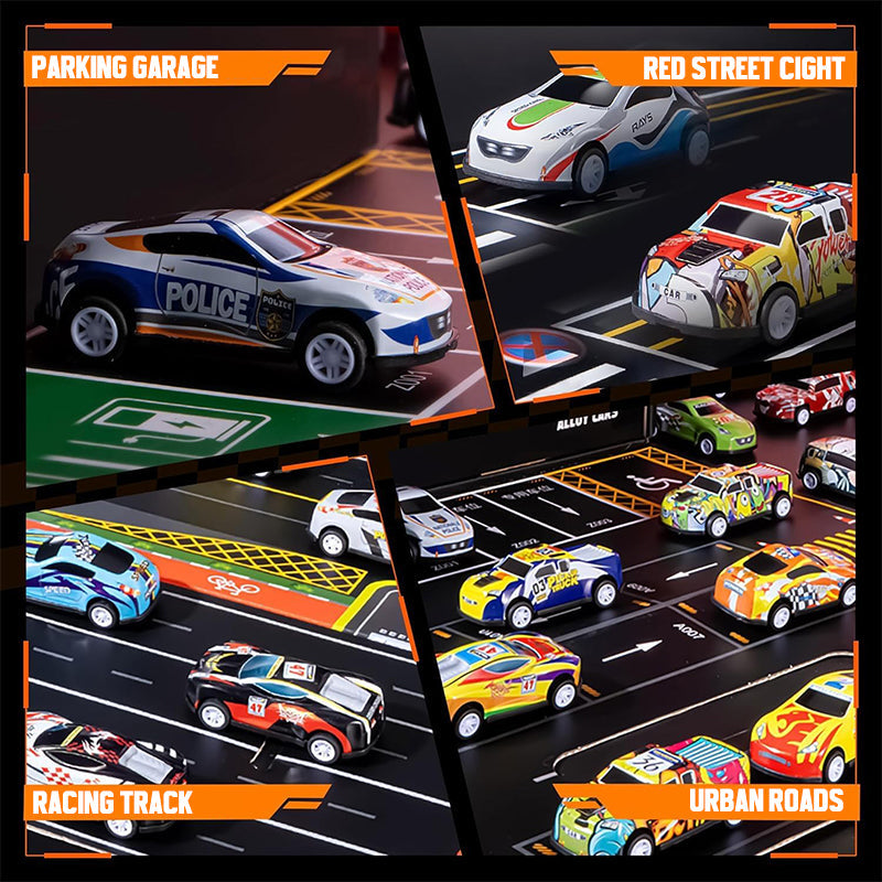 Zestaw upominkowy z mini kontenerem z funkcją pullback do samochodu 🚗🎁