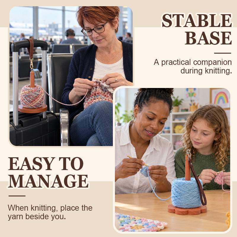 Portable Yarn Holder and Winding Stand