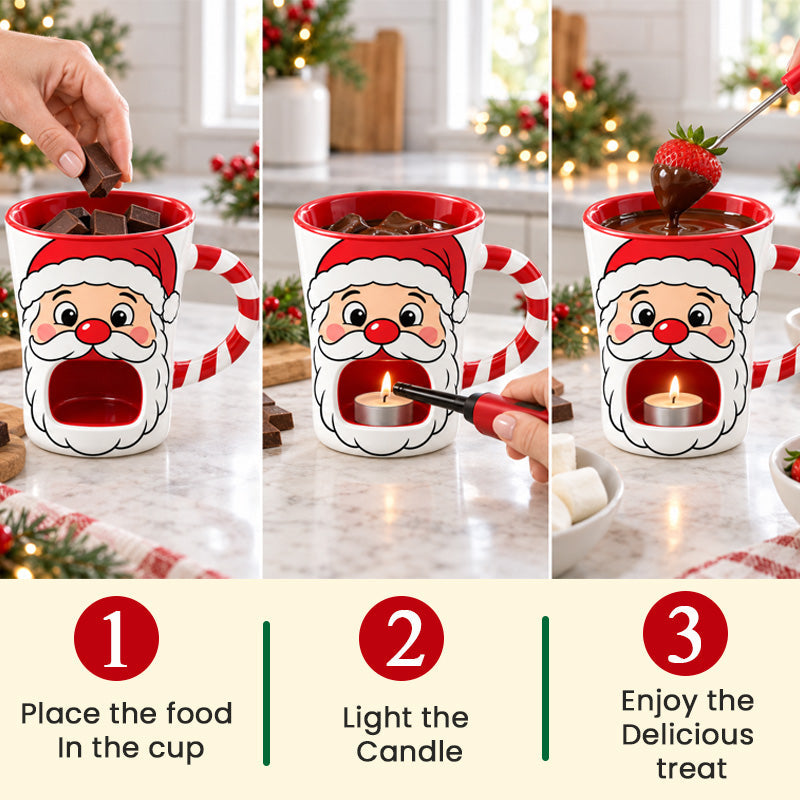 Christmas Chocolate Fondue Mug