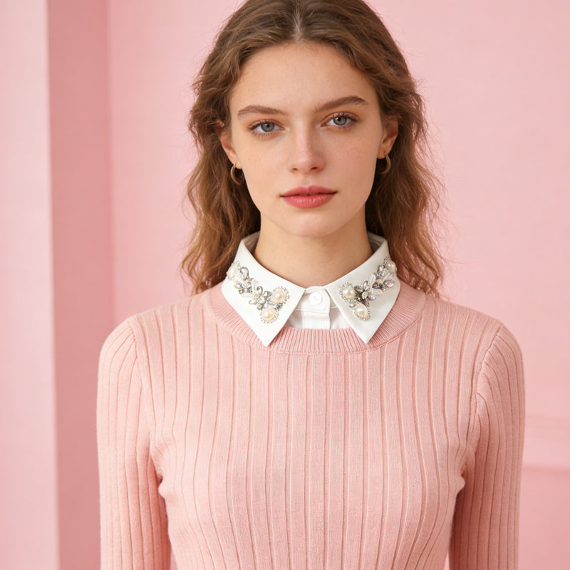 Luxury Rhinestone Detachable Collar