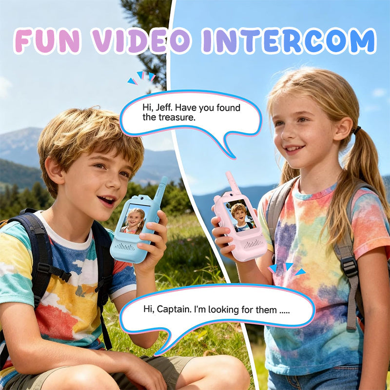 📹 Kids' Video Walkie Talkies – Live Video Chat & 3 Fun Voice Effects