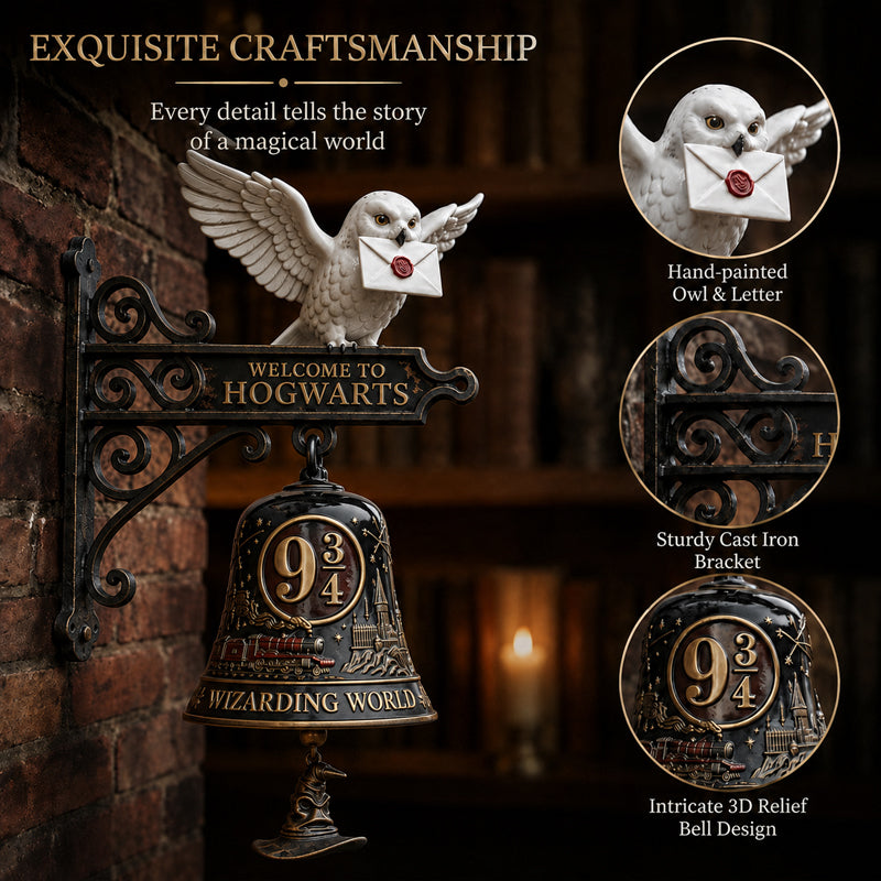 🦉 🔔 Enchanted Owl   Door Bell — Magical   Platform 9¾ Welcome   Chime