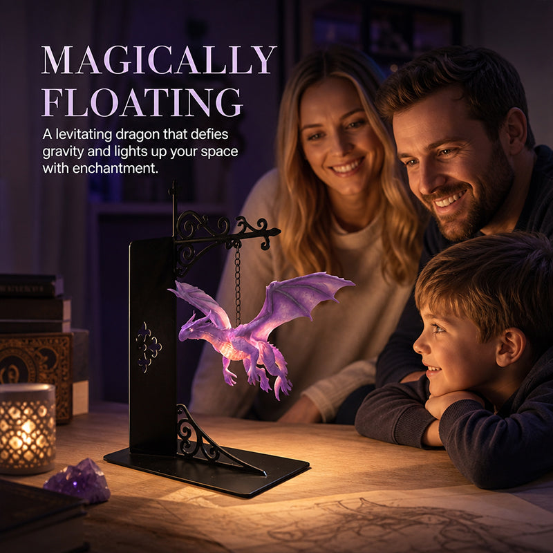 Dragon Bookshelf Lamp - Enchanting Floating Dragon Night Light