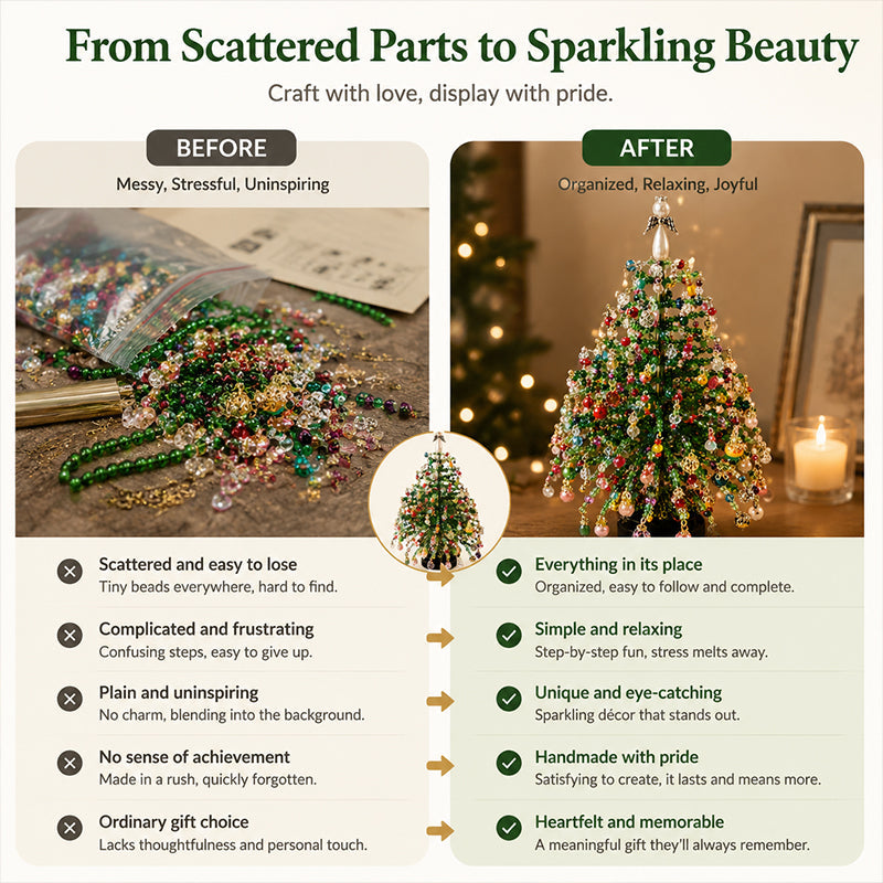 DIY Beaded Christmas Tree Kit