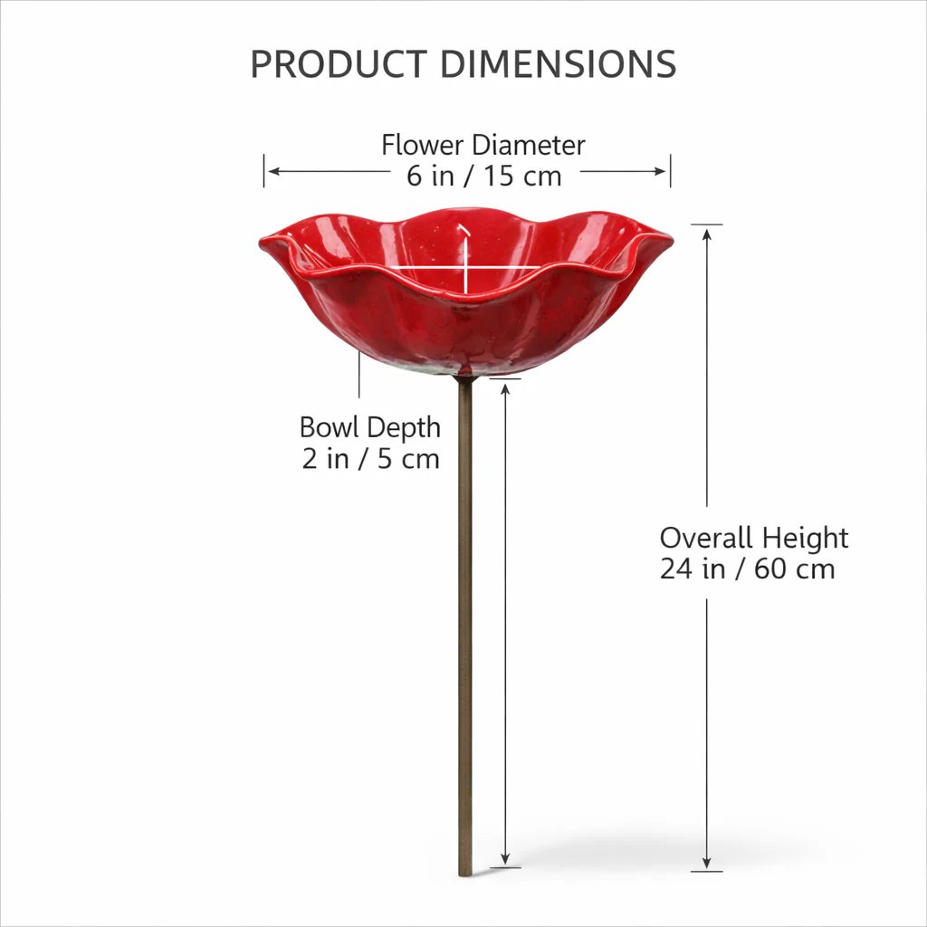 💖🎁2026 Mother's Day Gifts --🎁Handmade Metal Flower Garden Stake🐦