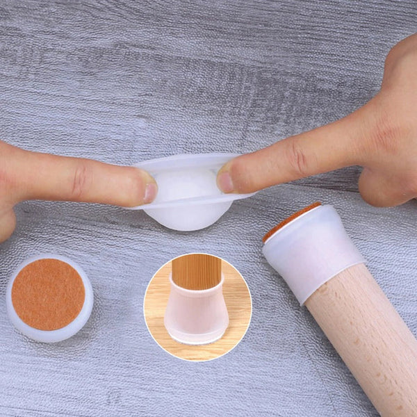 Silikonowe nakładki na nogi mebli (uniwersalne dopasowanie)