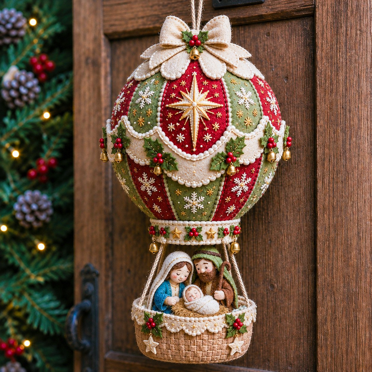 🎈 Christmas Hot Air Balloon Hanging DIY Kit