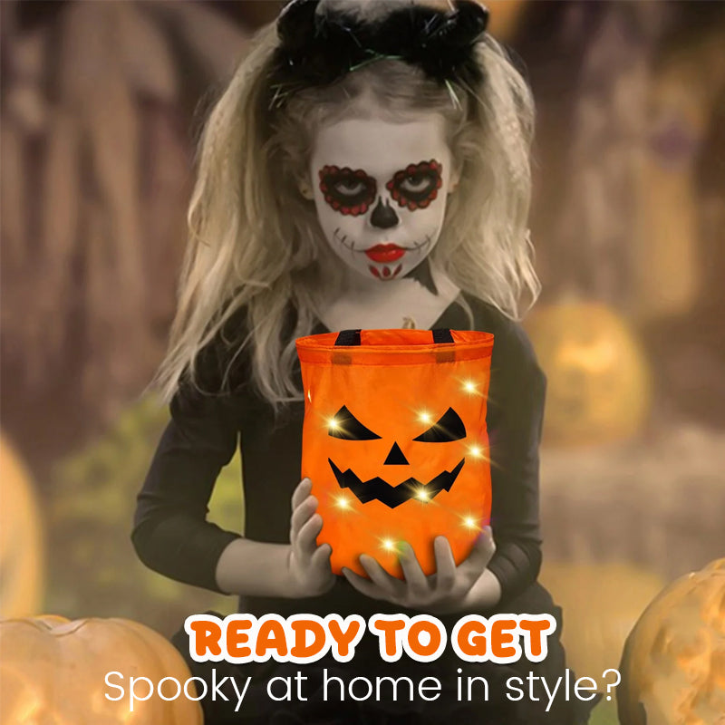 🎃 Light Up Halloween: LED Glow Trick-or-Treat Bags
