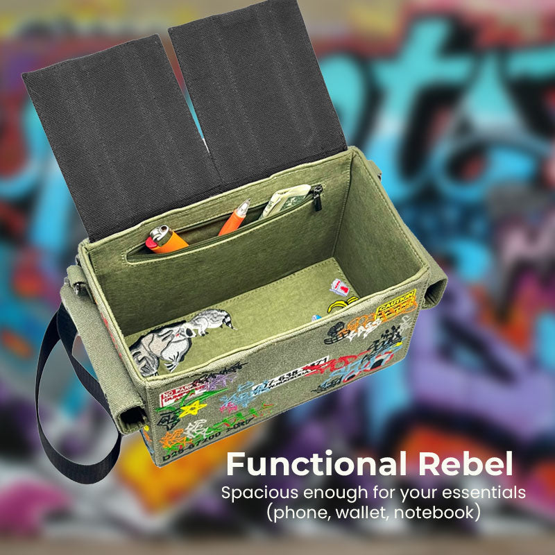 Urban Rebel Graffiti Crossbody Bag