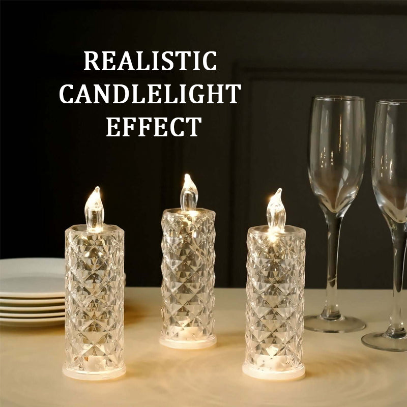 Crystal Rose Candle Light – Romantic Glow Without the Mess