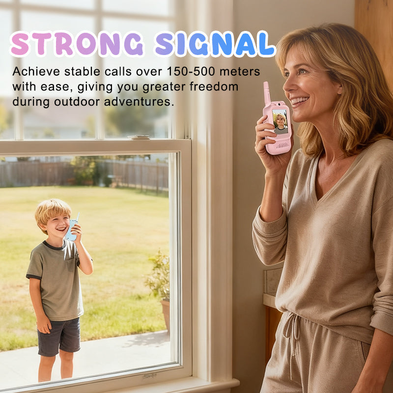 📹 Kids' Video Walkie Talkies – Live Video Chat & 3 Fun Voice Effects