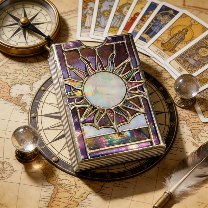 Mystical Sunburst Tarot Card Box
