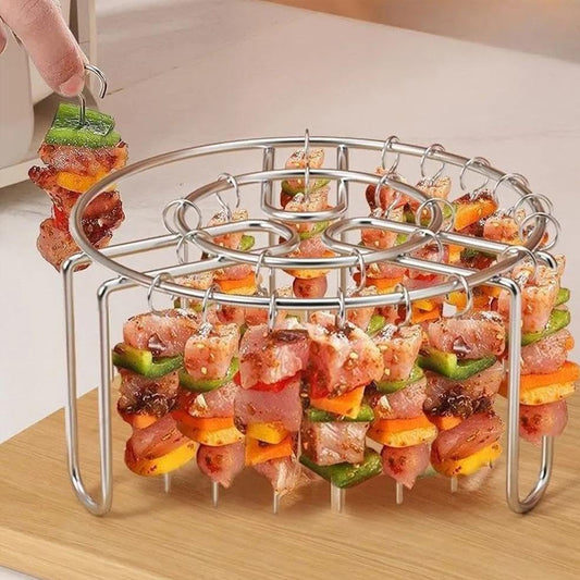 🔥 Air Fryer Skewer Rack | 360° Even Cooking, Crispy & Juicy! 🍢