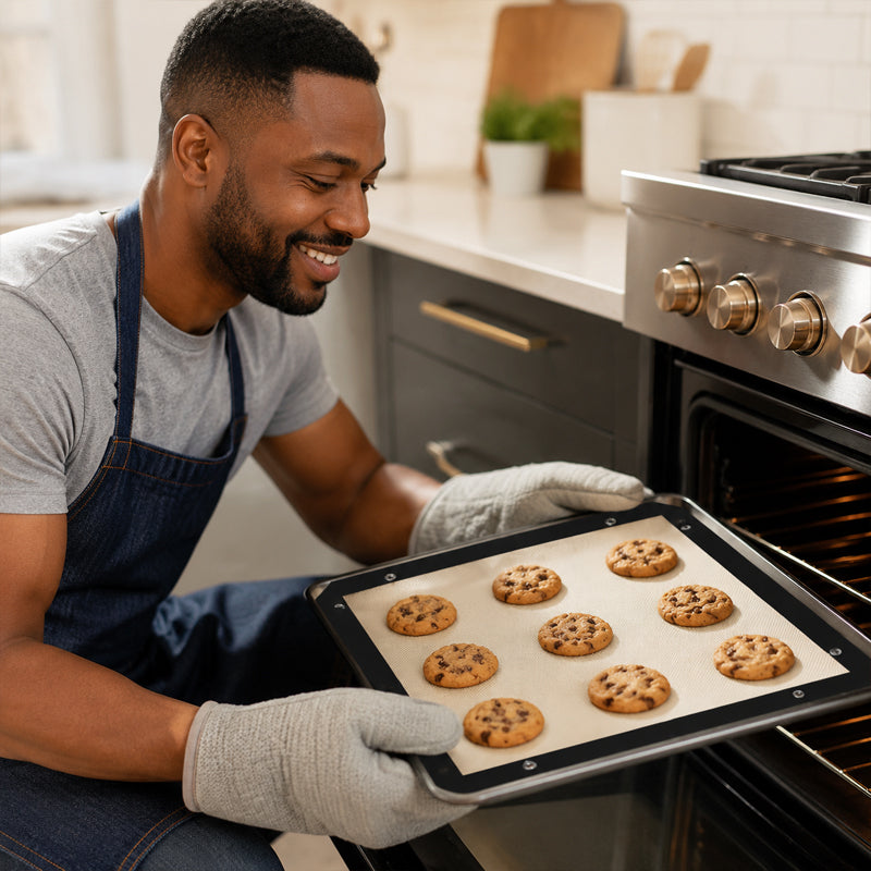 🍗 Spill-proof baking mat with press studs