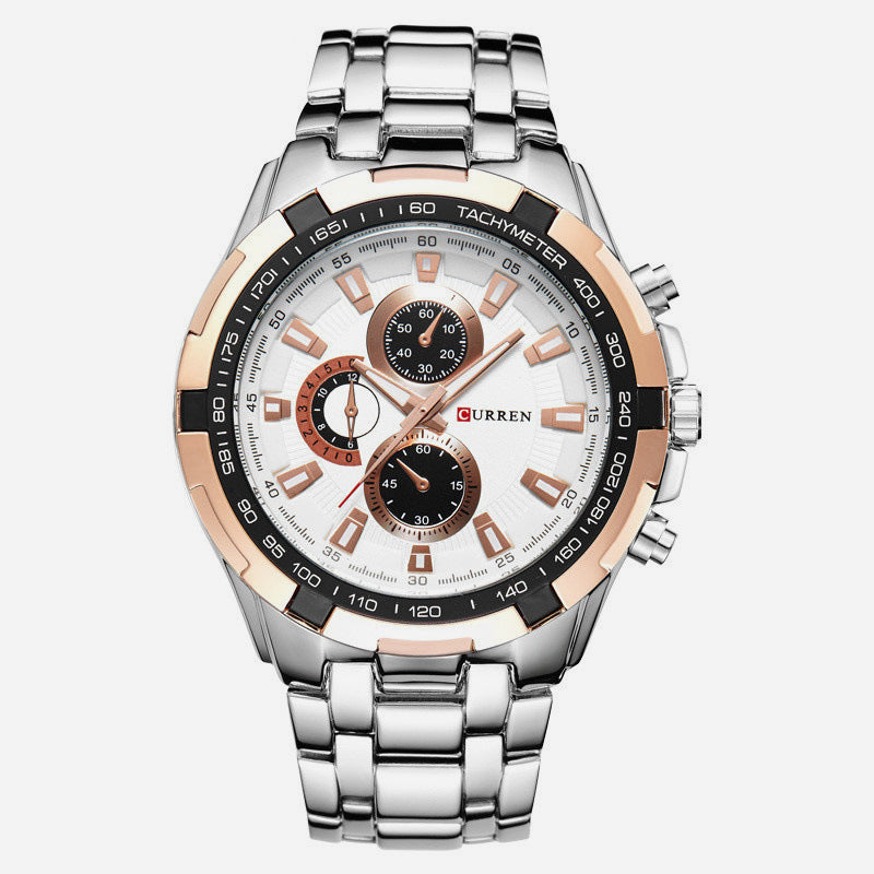 Waterproof quartz watch for men