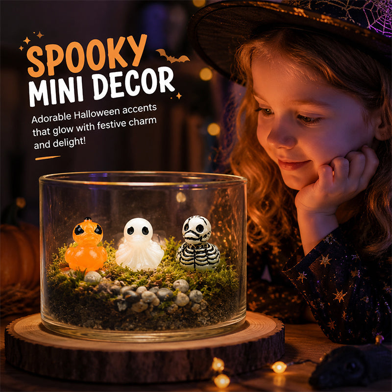 🎃🐤 Halloween Resin Mini Duckies — 12 Spooky Designs, 1‑Inch Tiny Decor