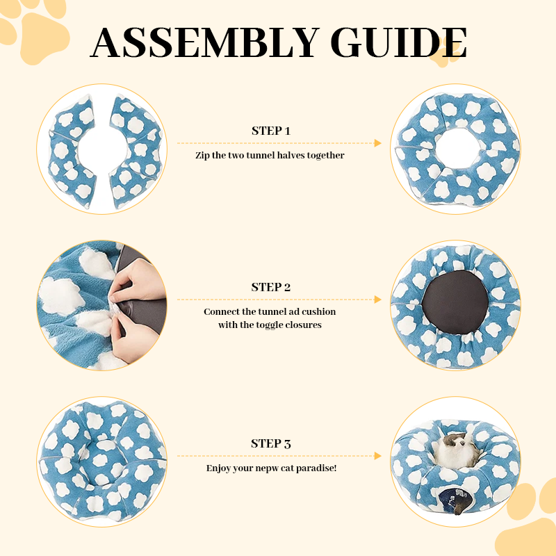 🐾 Lesure Cat Tunnel Bed