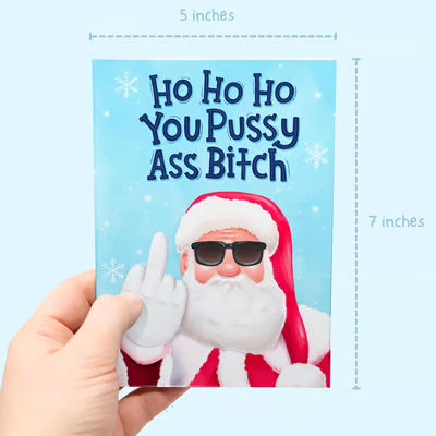 🔥Christmas Sale 49% Off🎄🎅Greetings Funny Inappropriate Christmas Card 9-Piece Set