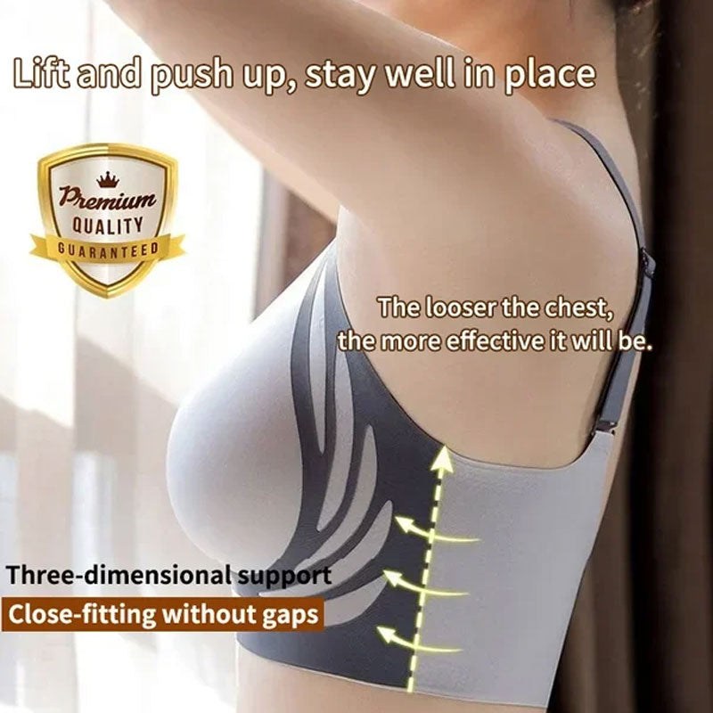 🎁 Super gather bra | Wireless Push-up Bra👍No more sagging breasts