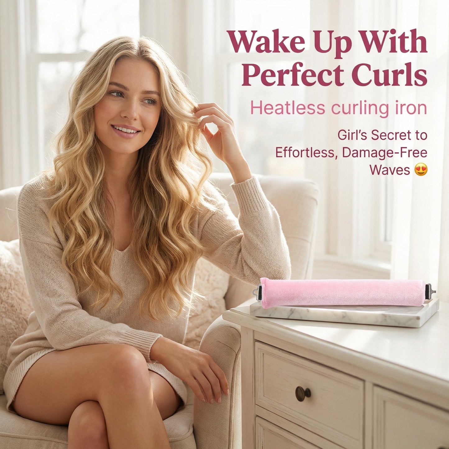 Wake Up With Perfect Curls — Heatless curling iron ✨