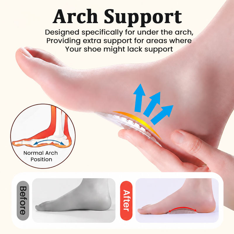 Clear Silicone Arch Support Pads