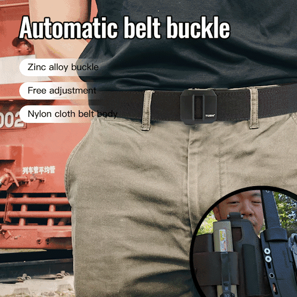 Men's 47.24 inch adjustable tactical belt