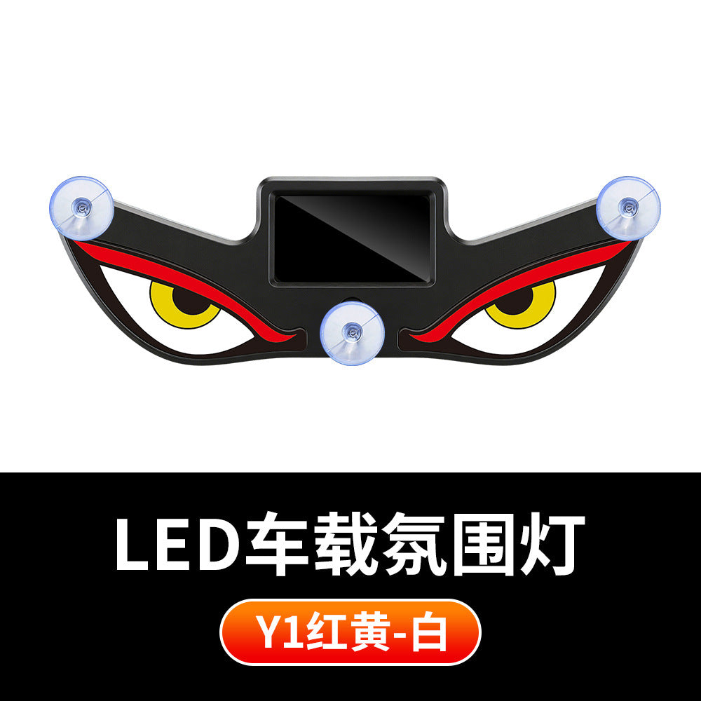LED Demon Eye Car Light Sticker👹 — Give Your Ride a Fierce Nocturnal Identity