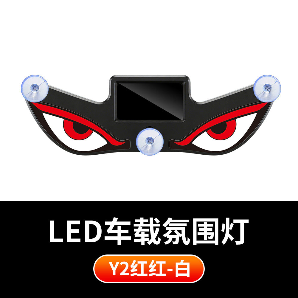 LED Demon Eye Car Light Sticker👹 — Give Your Ride a Fierce Nocturnal Identity