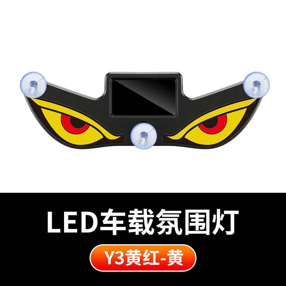 LED Demon Eye Car Light Sticker👹 — Give Your Ride a Fierce Nocturnal Identity