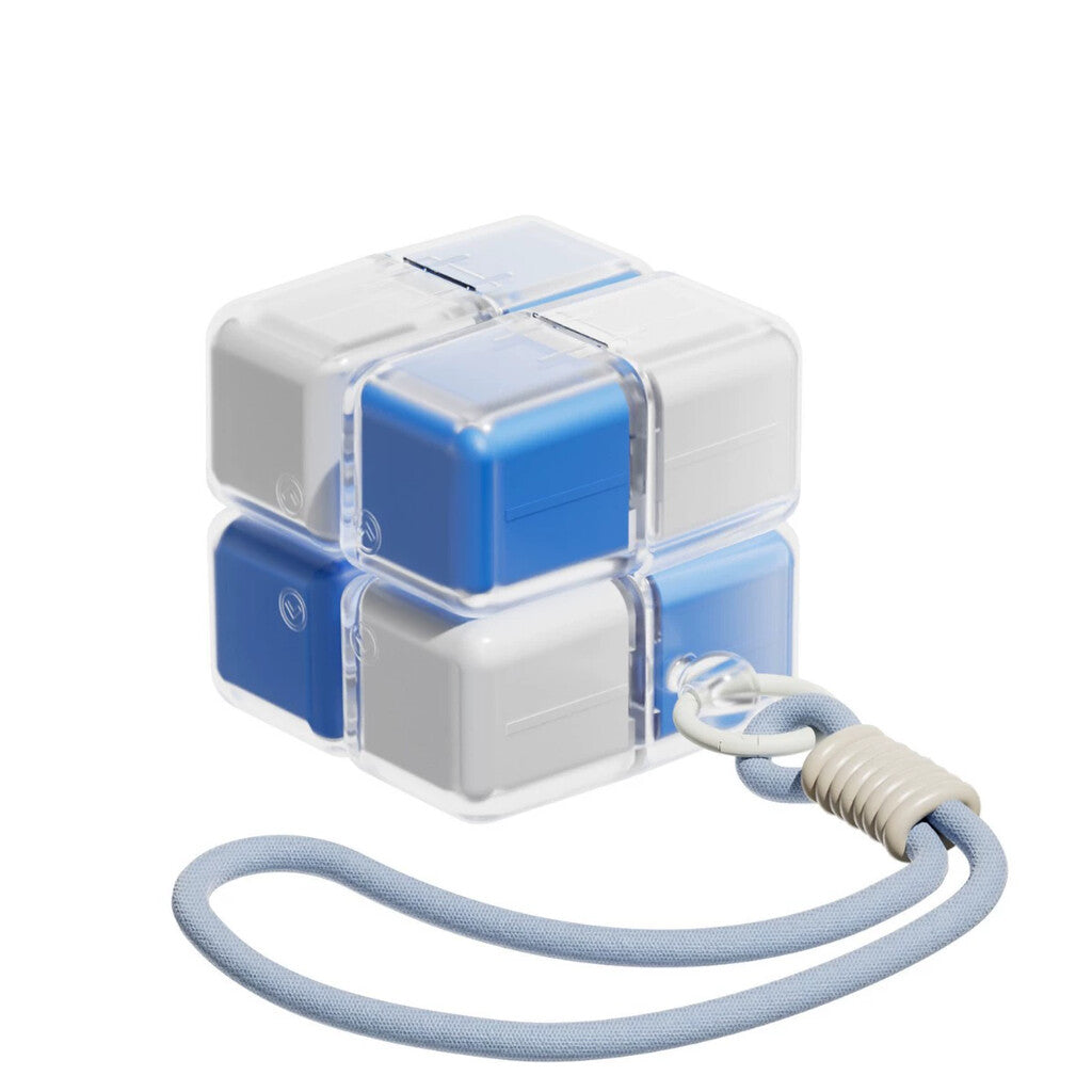 💊 Cube Pill Organizer - Portable 8-Compartment Case