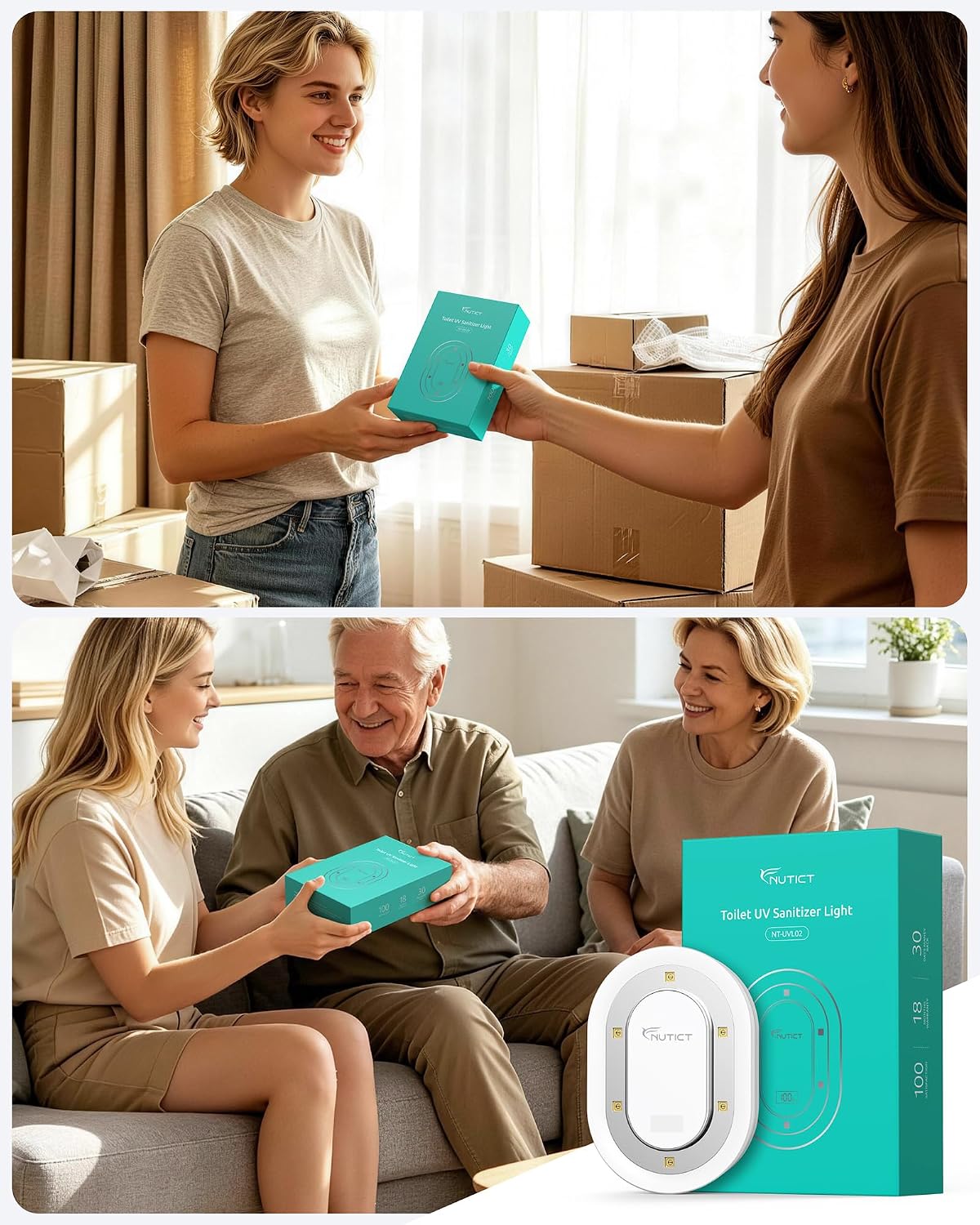 🚽Automatic UV‐C Toilet Sanitizer Light
