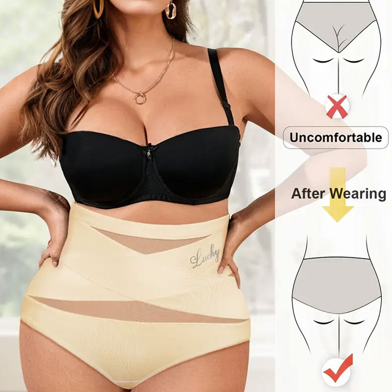 Large Size High Waist Tummy Control Briefs