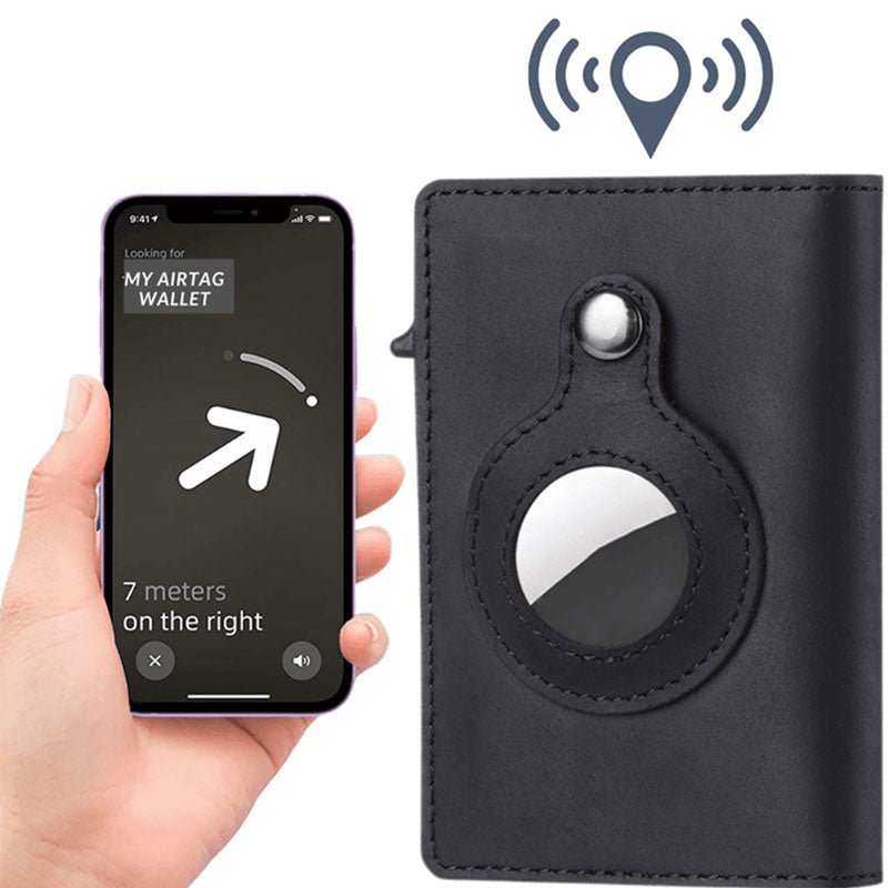 🔥Father's Day Hot Sale-Leather AirTag Wallet（Buy 2 Free Shipping）