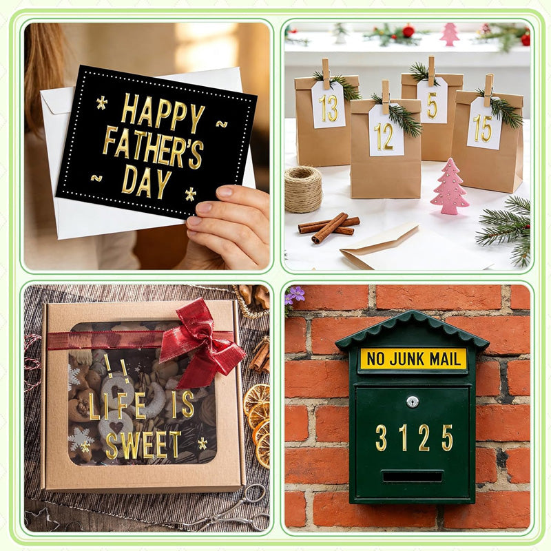 3D Puffy Alphabet Stickers – Bold-Style Letters for DIY Journals, Scrapbooks and Labels