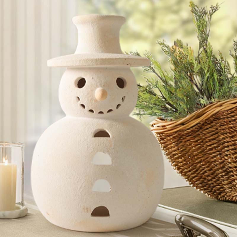 Terracotta Snowman
